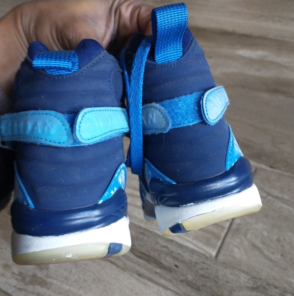 Boys Nike Air Jordan 8 retro GS snowflake - Picture 8 of 9